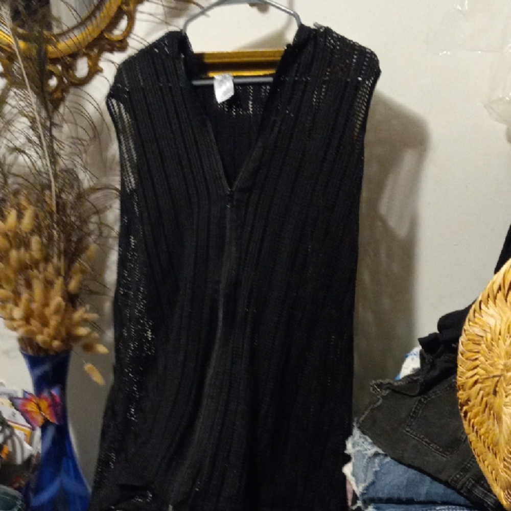 Elegant Black Women's Swim Coverup